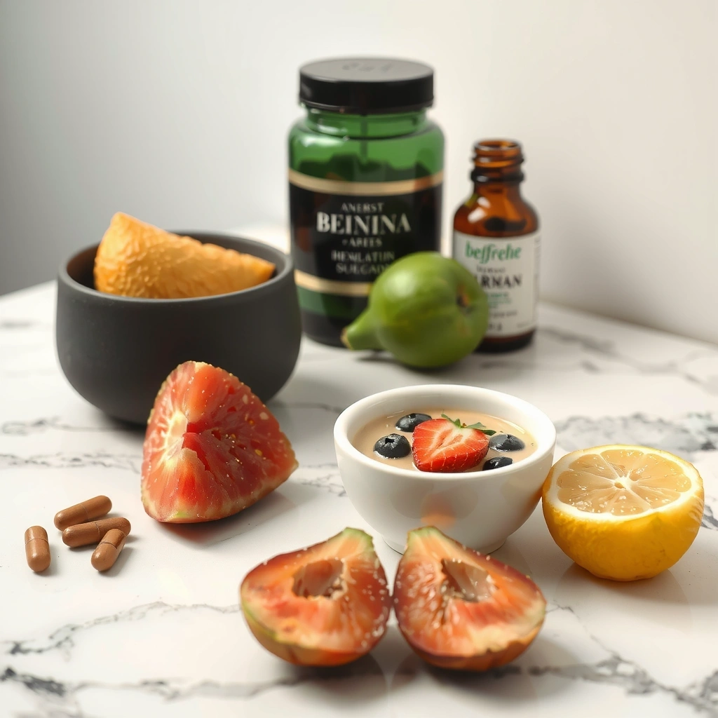 Healthy lifestyle with supplements